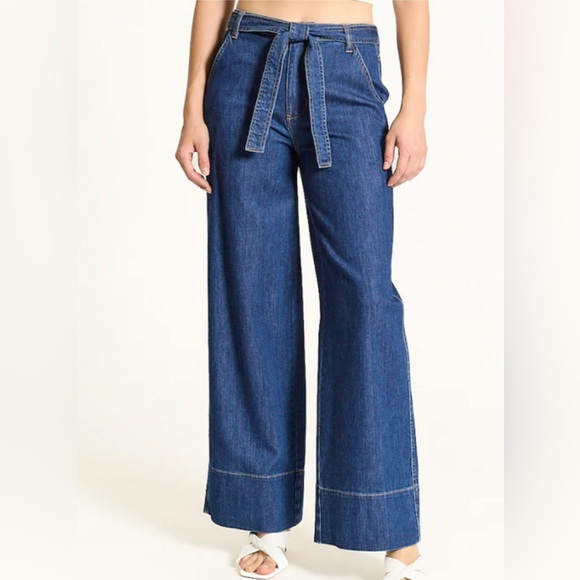 Oat New York Denim - NWT Oat New York Wide Leg Tie Waist Jeans